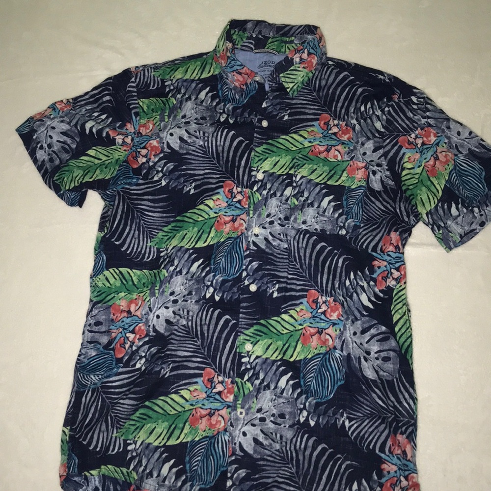 Men’s Tropical Button Down